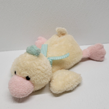 Vintage Soft Dreams Baby Yellow Duck Stuffed Animal Bean Plush Ribbon # 14279 - £37.14 GBP