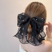 Big Lace White High-grade Hair Accessories Female Back Head Spring Clip ... - $26.01 CAD