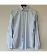 Gucci Men’s Dress Shirt Light Blue Slim Cotton Size 15 (US) 38 (EU) Meta... - $3,008.89 MXN