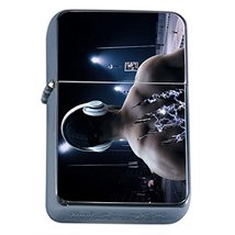 Man Machine Flip Top Oil Lighter Em1 Smoking Cigarette Silver Case Included - £7.18 GBP