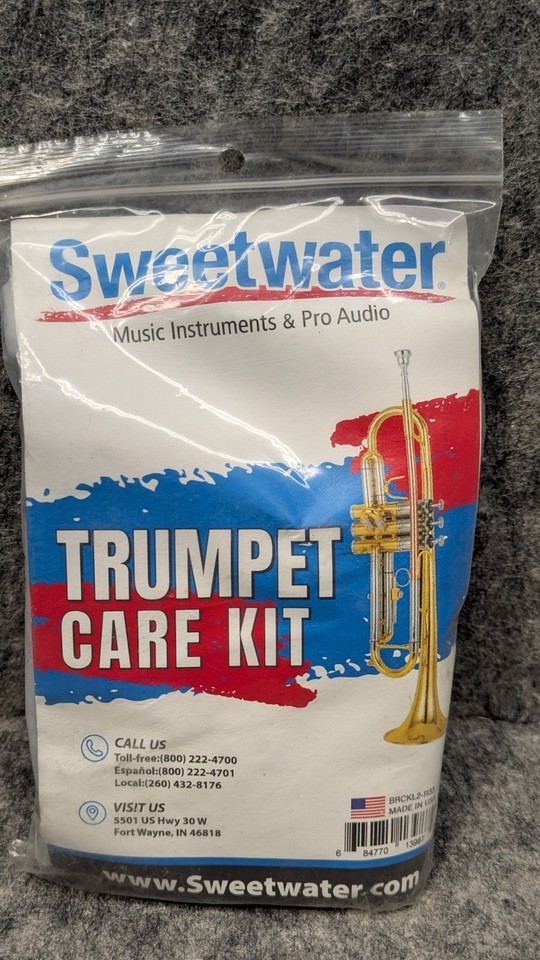 Sweetwater Trumpet Care Kit - Valve Oil, Tuning Slide Grease, Cleaning Snake Item image 2