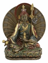 Tibet Buddhism Meditating Buddha Amitabha Guru Rinpoche Padmasambhava Statue - £29.10 GBP