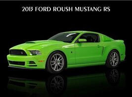 y 2016 Ford Mustang Roush RS Metal Sign 8x12in USA STEEL Mancave Garage Car - $24.74