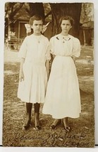 Victorian Girls Chicago Cousins Ruth &amp; Mildred Wean to Cedar Rapids Postcard H14 - £12.49 GBP