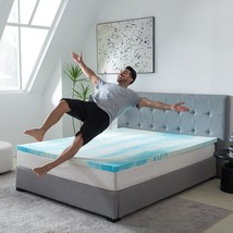 Full Mattress Topper: 3 Inch Memory Foam Mattress Topper With Cooling Gel - $70.94