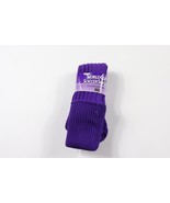 NOS Vintage 80s Youth 7-10 Nylon Tall World Cup Soccer Socks Solid Purpl... - $20.29 CAD