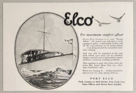 1927 Print Ad Elco Cruiser Cabin Boats Home Afloat Port Elco New York City,NY - £11.16 GBP