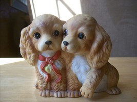 1998 Homco Masterpiece Porcelain Puppies Figurine - $20.00