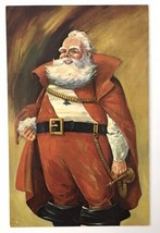 Santa Claus Castle Indiana Postcard of Oil Painting Christmas Emil O. Strauss - £9.53 GBP