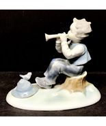 Vintage Kunstporzellan Ilmenau GDR Porcelain Figurine Boy Horn Bird Hat ... - €117,44 EUR