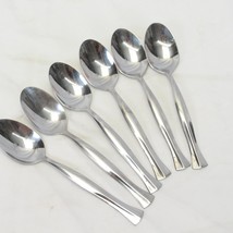 Oneida Prescott Teaspoons 6-1/2&quot; Stainless Lot of 6 - $11.75