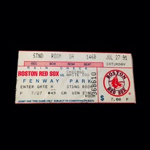 Vtg Red Sox vs. White Sox 07/27/91 Fenway Frank Thomas 3-6 Baseball Ticket Stub - £22.67 GBP