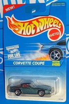 Hot Wheels 1996 Mainline #499 Corvette Coupe Mtflk Green w/ 5SPs Opening... - $7.00