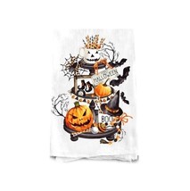 Spooky Halloween 100% Cotton Tea Towel, Dish Cloth, Kitchen Towel , Hand Towel  - £9.59 GBP