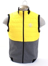 Polo Sport Ralph Lauren Yellow &amp; Gray Zip Front Sleeveless Vest Men&#39;s NWT - £124.14 GBP