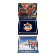 White House Ornament 2010 Marine Band Historical Assoc Christmas Gold Tone Xmas - £10.83 GBP