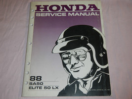 1988 88 HONDA SA50 SA 50 ELITE 50 LX SHOP REPAIR MANUAL - $13.61