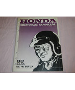 1988 88 HONDA SA50 SA 50 ELITE 50 LX SHOP REPAIR MANUAL - €11,66 EUR