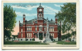 Court House Fond Du Lac Wisconsin 1920s postcard - $6.39