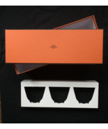 Hermes box for dinnerware cups rectangle with insert orange empty - €16,11 EUR