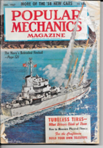 POPULAR MECHANICS MAGAZINE DECEMBER 1957 TECHNOLOGY INVENTIONS &#39;58 NEW C... - $5.86