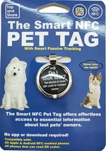 Tap and Share Smart NFC + QR Code Pet ID Tag - Online Pet Profile - Smart Passiv - £40.05 GBP