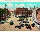 Washington Square Haverhill Massachusetts MA UNP Unused WB Postcard D12 - $3.91