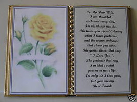 Wife BIRTHDAY/CHRISTMAS/MOTHERS Day GIFT/ Yellow Rose - £10.66 GBP