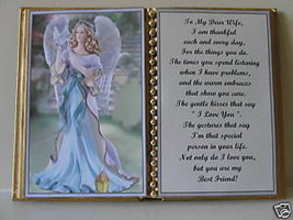 Wife BIRTHDAY/CHRISTMAS/MOTHERS Day GIFT/ANGEL W/ Dove - $13.50