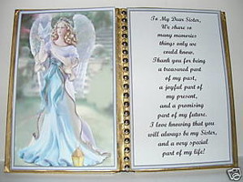 Sister ~ Birthday Gift ~ Mother&#39;s Day Gift~ Christmas Gift ~Angel with Dove - £10.62 GBP