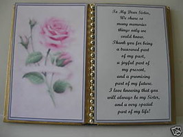 Sister ~ Birthday Gift ~ Mother&#39;s Day Gift~ Christmas Gift ~Pink Rose - £10.60 GBP