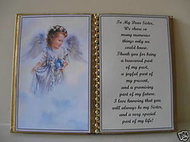 Sister ~ Birthday Gift ~ Mother&#39;s Day Gift~ Christmas Gift ~Angel with Bluebird - £10.79 GBP