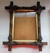 Vintage Ornate Wooden Distressed Gold Paint Wall Mount Art Photo Picture... - $28.71