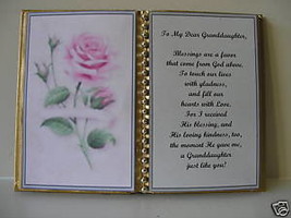 GRANDDAUGHTER BIRTHDAY/MOTHER&#39;S DAY/CHRISTMAS/PINK ROSE - £10.76 GBP