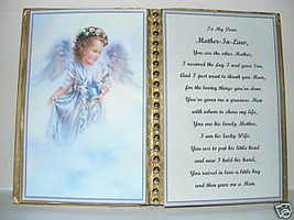 Mother in Law ~ Birthday Gift ~ Mother&#39;s Day Gift~ Christmas Gift ~Angel &amp; Bird - £10.61 GBP