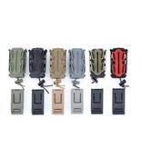 Tactical Soft Shell 9/.40 Pistol Magazine Pouch Carrier Tall w/ Molle Be... - $10.66+