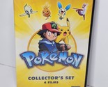 Pokemon Collector&#39;s Set 4 Films Anime Movies Collection DVD 2016 - $9.65