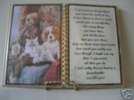 Grandmother BIRTHDAY/MOTHER'S Day GIFT/ Dog / Cat /BEAR - £10.14 GBP