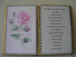 SISTER IN LAW BIRTHDAY/ CHRISTMAS GIFT/PINK ROSE - £10.57 GBP