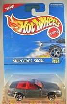 1995 Hot Wheels Blue/White Collector #494 MERCEDES 500SL Gray w/Chrome 5 Spokes - £8.05 GBP