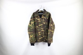 Vintage 70s Streetwear Mens Large Distressed Insulated Camouflage Jacket... - $79.15