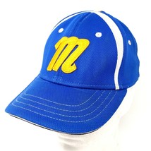 Vintage Letter M Hat Ball Cap Size S/XS 3 Blue White Embroidered Yellow ... - £7.58 GBP
