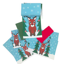 Bundle Reindeer Table Runner Placemats Towels Set 8 Pieces - £15.17 GBP