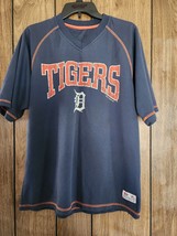 Detroit Tigers V-neck T-shirt-Sz LG- Unisex - £11.85 GBP