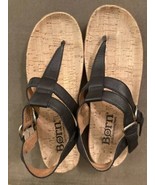 Born Sandal Reta Women’s Size 8M Leather Thong Strappy New - £19.46 GBP