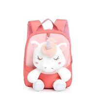 3D Cartoon Children Plush Backpack Cute Kids Bag Animal Elk Unicorn School Bag K - £22.70 GBP