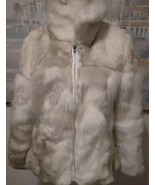 New Sharon Young Soft Faux Fur Coat Luned  Beautiful Soft  Size Medium - $2,211.41 MXN