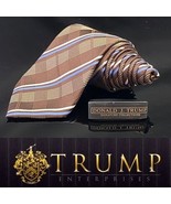 DONALD J. TRUMP MEN&#39;S TIE BROWN/STRIPE Maga Freedom America 59” - $1,861.93 MXN