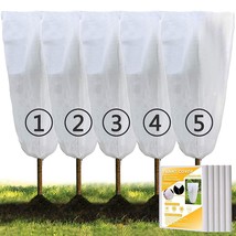 Upgraded Version 5 Packs Plant Freeze Protection Covers 32 X 47 Inch Win... - $25.99