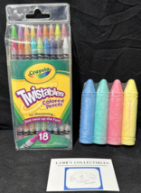 Crayola 18 ct Twistables colored pencils &amp; 4 sticks sidewalk chalk lot d... - $29.08